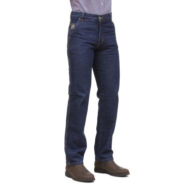 Imagem de Calça Carpinteira Jeans Masculina Azul Escuro 100% Algodão Land Horse 32433