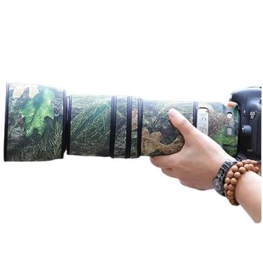 Imagem de CHASING BIRDS O revestimento de lente impermeável camuflagem para Canon EF 100-400 mm F4.5-5.6 L é uma capa protetora de lente USM à prova de chuva (camuflagem de folha verde, com extensor EF 2.0X