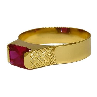 Imagem de Anel Em Ouro 10k 416 Masculino Adulto Pedra