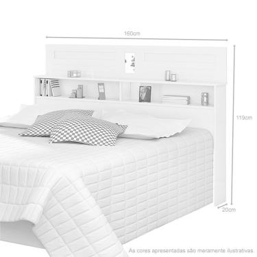 Imagem de Cabeceira Box Casal Florença 1,60 Malbec - Vitamov 0530593