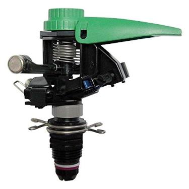Imagem de Rain Bird Aspersor de impacto de plástico P5R, padrão ajustável de 20° a 360°, distância de pulverização de 6,2 a 11,2 m