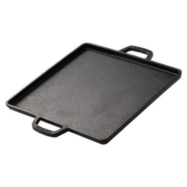 Imagem de Chapa Bifeteira Lisa de Ferro Fundido Alça de Ferro 22x22 CM - Santana