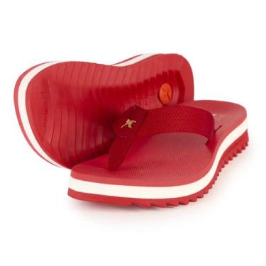 Imagem de Sandália Chinelo Kenner Anitta Kyra Feminino Colar Original, Vermelho,