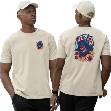 Imagem de Camisa Algodão Basica Samurai Bushido Red Tokio Abstract - Abstract St