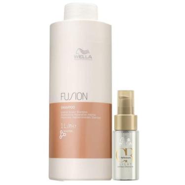 Imagem de Kit Fusion Shampoo e Oil Reflections Light - Wella