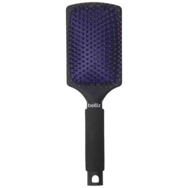 Imagem de Escova Black Ionizada Raquete Belliz Controle do Frizz, Black