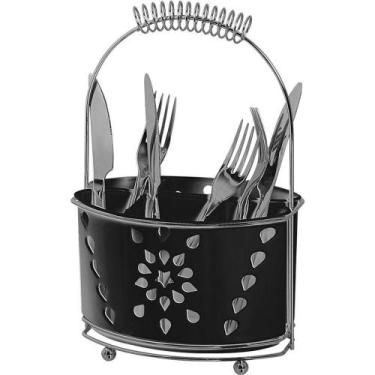 Imagem de Escorredor de Talheres Mimo Duplo Niquelart Preto