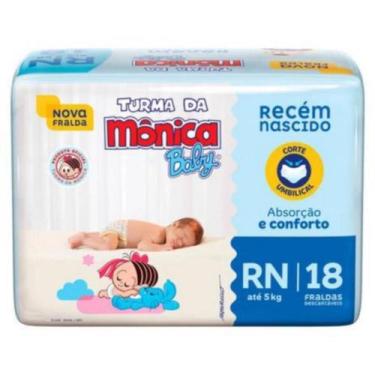 Imagem de Fralda Turma da Monica Jumbinho Rn Pct C/18UN - 20408-0 - Falcon/Activ