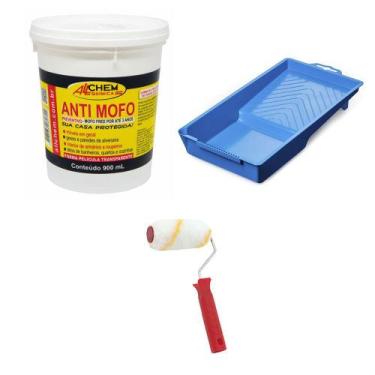 Imagem de Anti Mofo Allchem 900ml + Bandeja P Pintura 250ml + Rolo 9cm