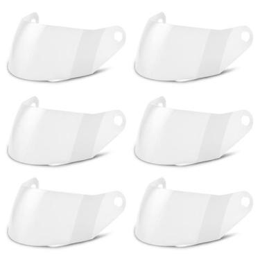 Imagem de Viseira Capacete Pro Tork Liberty 4 Solid - 6 Unidades, CRISTAL, Único