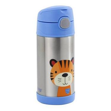 Imagem de Garrafa Térmica Infantil Aço Inoxidável 270ml Clingo, Azul