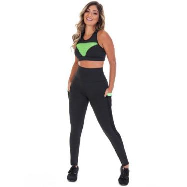 Imagem de Conjunto Fitness Fristyle Legging E Top Academia Feminino, M