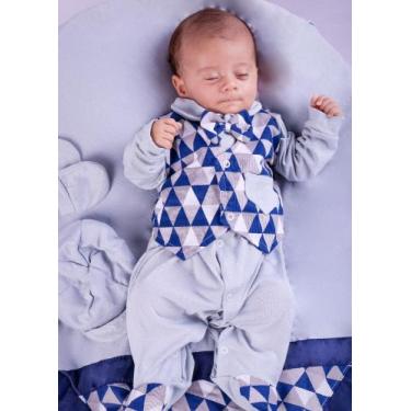 Imagem de Saída Maternidade 5 Peças Lucca - Pandora Baby Enxovais, Azul claro
