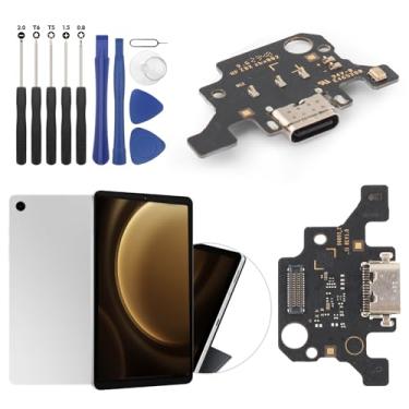 Imagem de Conector Dock para Samsung Galaxy Tab A9 Plus Porta de carregamento Cabo flexível de substituição para SamsungTab A9+ Plus 11 polegadas X210 USB Conector Dock Board com ferramentas (preto)
