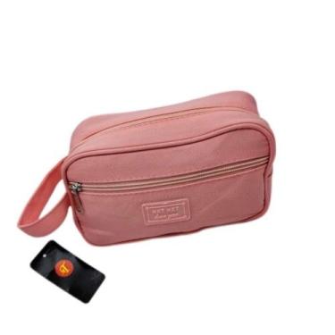 Imagem de Nécessaire Bolsa de Mão Bag Multiuso 2 Divisórias Unissex -  Kenia e K
