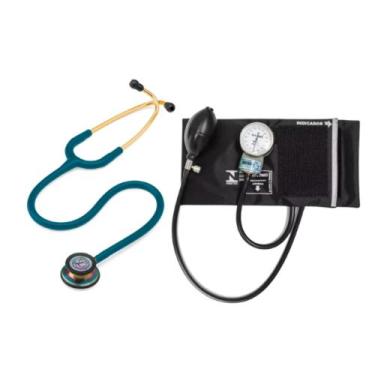Imagem de Estetoscópio Littmann Classic lll + Esfigmomanômetro Pamed - Cores Var