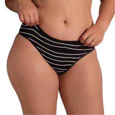 Imagem de Calcinha Absorvente Básica - Preta e Branca - GG