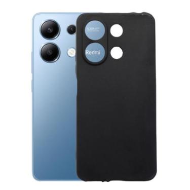 Imagem de Capa Capinha Preta Aveludada Para Redmi Note 13 4g Silicone - Mustangs