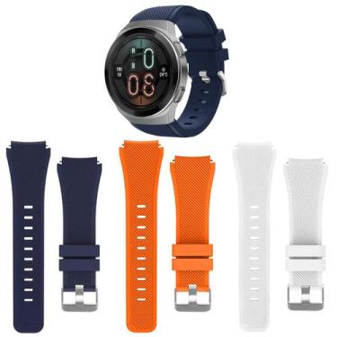 Imagem de Kit 3 Pulseiras 22mm para Huawei GT2e - Estilo no Pulso, Azul Marinho 