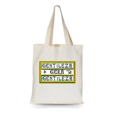 Imagem de Bolsa Sacola Feminina Ecobag Algodão Cru Estilosa Estampada - Alwy, Of