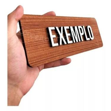 Imagem de Placa Indicativa Sinalização Especial Sob Encomenda - Loja Dinka