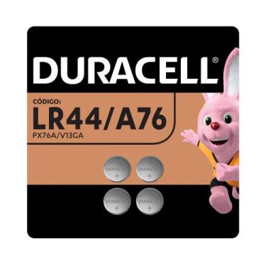 Imagem de Pilha Moeda Duracell LR44/A76 Alcalina 4 Unidades