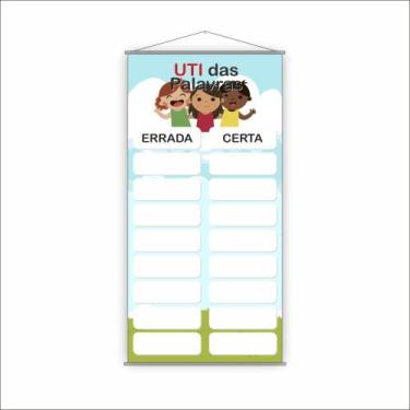 Imagem de Banner Escolar Pedagógico - UTI das palavras 120x65cm - PlimShop