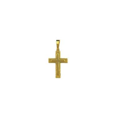 Imagem de Pingente cruz p - banhado a ouro 18k - ToJoia18k