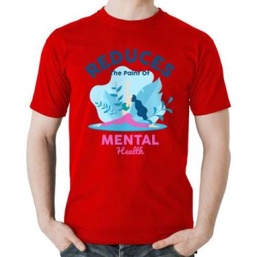 Imagem de Camiseta Algodão Reduces The Paint Of Menthal Health - Foca na Moda, V