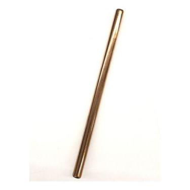 Imagem de Kit 100 Canudo Inoxidável Aço Inox Milk Shake 216 X 12mm - oem, Preta