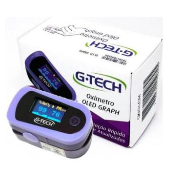 Imagem de Oximetro Digital De Dedo Medidor Pulso Saturação De Oxigênio - Oled - 