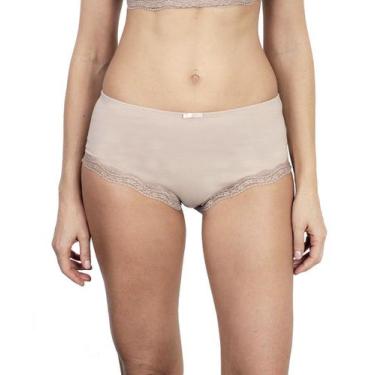 Imagem de Calcinha Pós Parto Maternidade Frente Dupla em Algodão com Renda - Mor