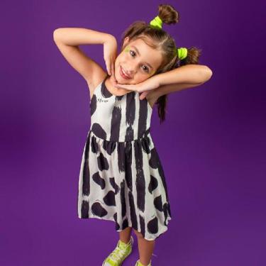 Imagem de Vestido Viscose "Junto e Misturado" - Saia de Filó, 4, Estampado