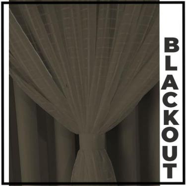 Imagem de cortina para apartamento janela 2,80 x 1,60 Miami marrom - Bravin Cort