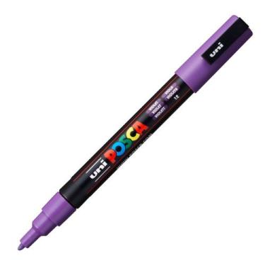Imagem de Caneta Posca Uni-Ball PC-3M 0.9-1.3mm Violeta - UNI BALL