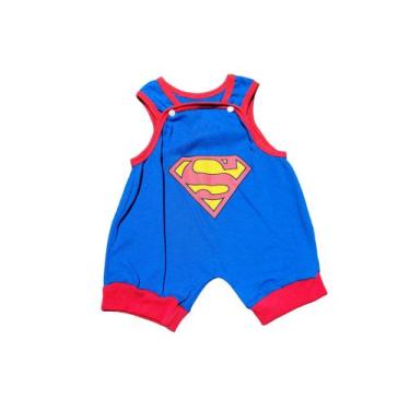 Imagem de Jardineira / macacão para bebe recém nascido 100% algodão tamanho 0 a 