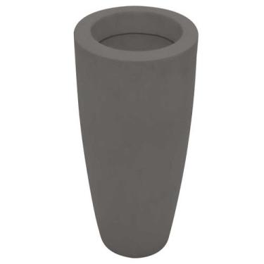Imagem de Vaso de Polietileno Vietnamita Fosco 70 cm Cinza Claro - VASAP
