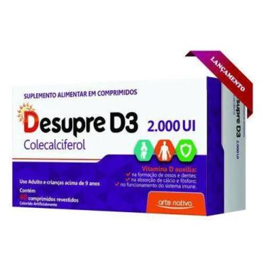 Imagem de Desupre 2000ui vitamina d caixa com 40 comprimidos - ARTE NATIVA