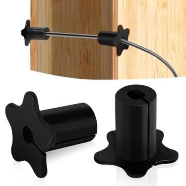 Imagem de Kit de roteamento de cabo de furo de parede para Starlink, ilhós de parede para cabos, cabo de silicone, passagem através de buchas para cabos de 5/8 polegadas para cabos Ethernet Starlink (preto)