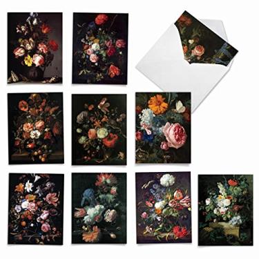 Imagem de MP-Thank-you-Classic-art A melhor empresa de cartões, Mini BAROQUE BLOOMS: 10 Assorted Thank You Note Cards. M10020TY, 10 Assorted Thank You Note Cards (SKU:M10020TY)