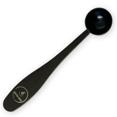 Imagem de Matcha Maku Matchamaku 1 Grama Matcha Colher de Medição/Tea Power Scoop - Preto - Perfeito para Um Tamanho de Porção de Aço Inoxidável