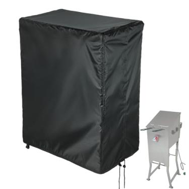 Imagem de Loenel capa de fritadeira para fritadeira bayou classic 700-701, capa de proteção resistente à prova d'água para fritadeira de 4 galões sem carrinho lateral - 14 "l x 26" w x 37 "h
