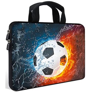 Imagem de AMARY 11,6" 12" 12,1" 12,5" Bolsa de laptop alça de neoprene bolsa de transporte para notebook Chromebook capa Ultrabook capa para tablet Apple MacBook Air HP DELL Lenovo Asus Samsung, Soccer
