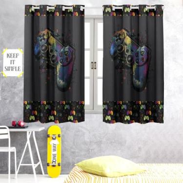 Imagem de Cortina Infantil Blackout Estampada 2,00x1,40 Decoração, Quarto, Menin