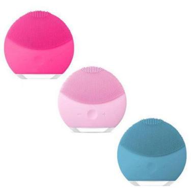Imagem de Kit 3 Esponja Elétrica Massagem Limpeza Facial Forever