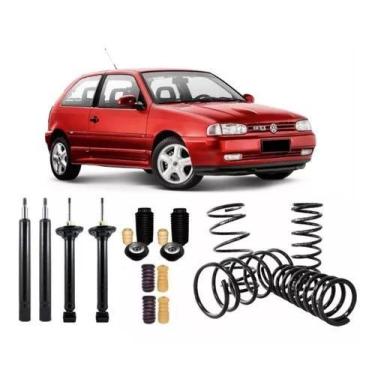 Imagem de 4 Amortecedores  4 Molas  4 Kits Batente Gol G2 G3 G4 - millenium