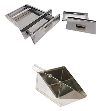 Imagem de LAURINDOS Kit Inox Gaveta Cinzas E Pá Cinzas, Para Churrasqueiras