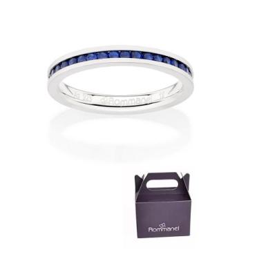 Imagem de Anel Aparador Prata 925 Zircônia Rommanel 810289/90/91/92, 14, Safira