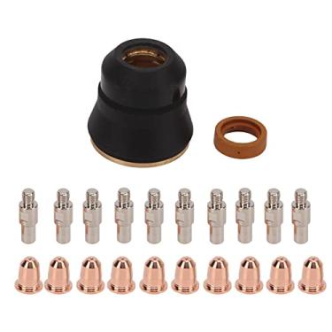 Imagem de Zaweliyo 22pcs Cutter de Plasma Consumíveis Bocadas de Eletrodo Cup Cutting Cuttorge, para Desempenho de Trabalho Mais Suave