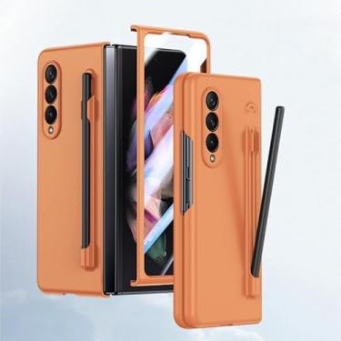 Imagem de HOULEE Capa para Samsung Galaxy Z Fold 4 com S Pen e protetor de tela Z Fold 4 compatível com a pele, com suporte para caneta S, capa protetora completa de carregamento sem fio para PC para Galaxy Z
